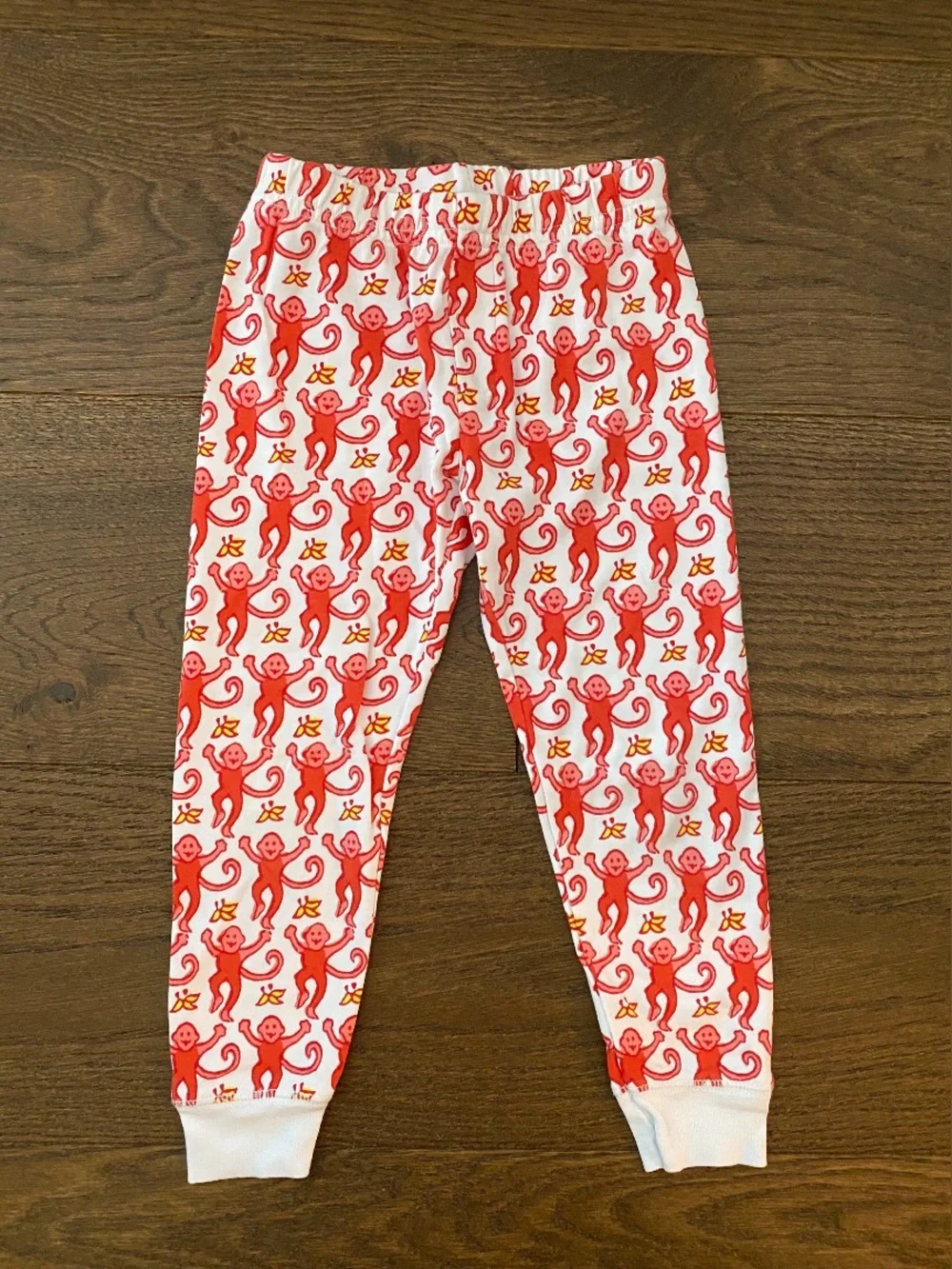 Roller Rabbit Red Monkey Print Kids pj pants